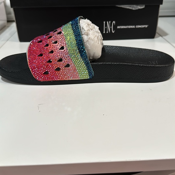 INC watermelon bling slides - Picture 5 of 8